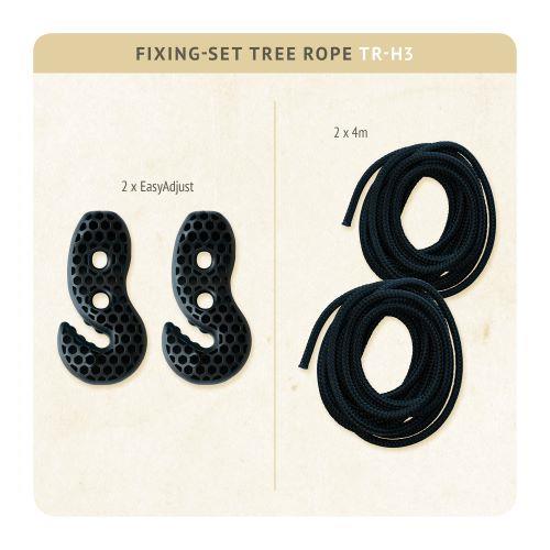 Tree Rope Black - Monteringssæt til hængekøjer ved træer og pæle