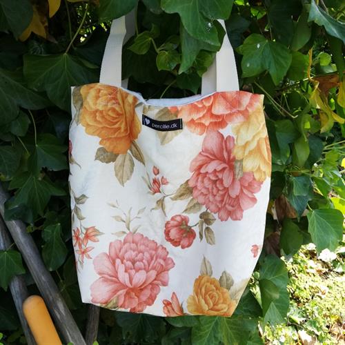 smuk taske med blomstermønster